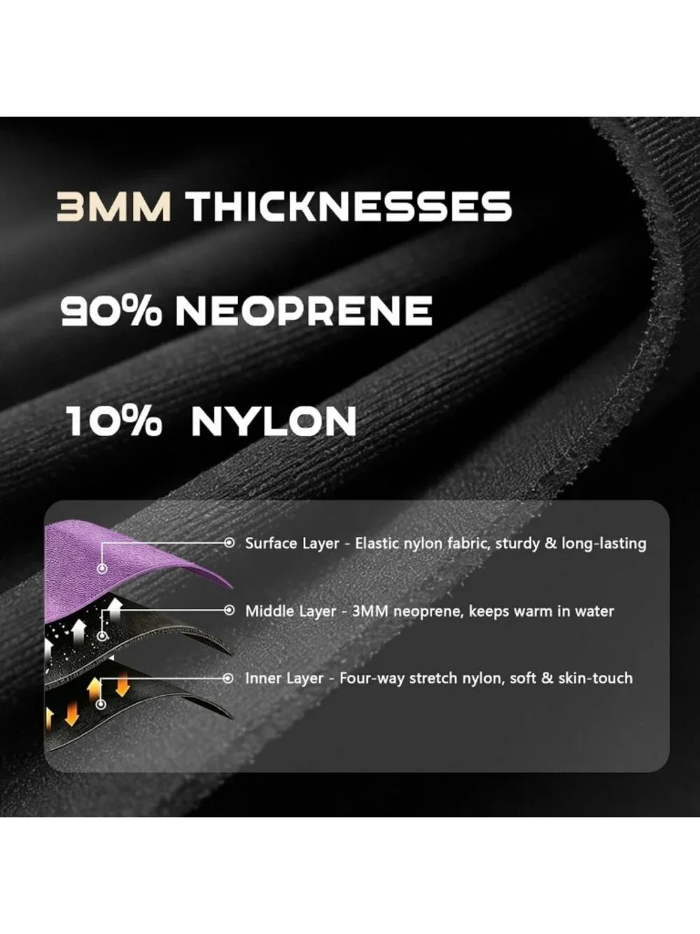 3MM Neoprene Wetsuit Pants for Men & Women - Thermal Swim Leggings for Diving